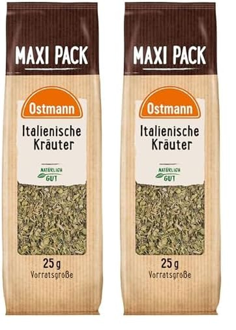 Ostmann Gewürze - Italienische Kräuter gerebelt | Mediterrane Kräutermischung zum Würzen von Tomatensauce, Gemüse- und Fleischgerichten | 25 g im Vorteilsbeutel