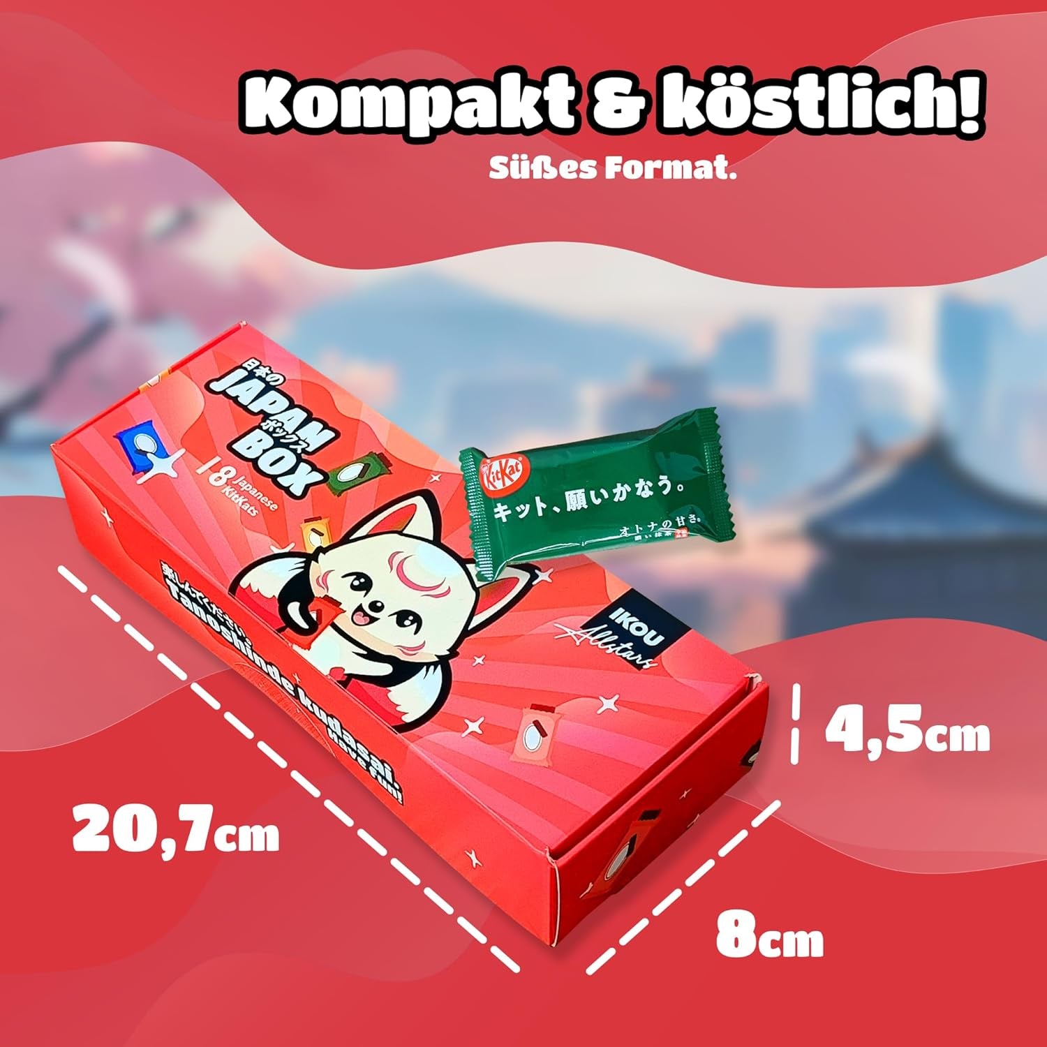 Cutie Sampler - 18 KitKat Japan Minis | Cutie Sampler cu Dulciuri Japoneze, Idee de Cadou cu Gustări Japoneze, cutie surpriză populară cu Matcha și alte soiuri rare.