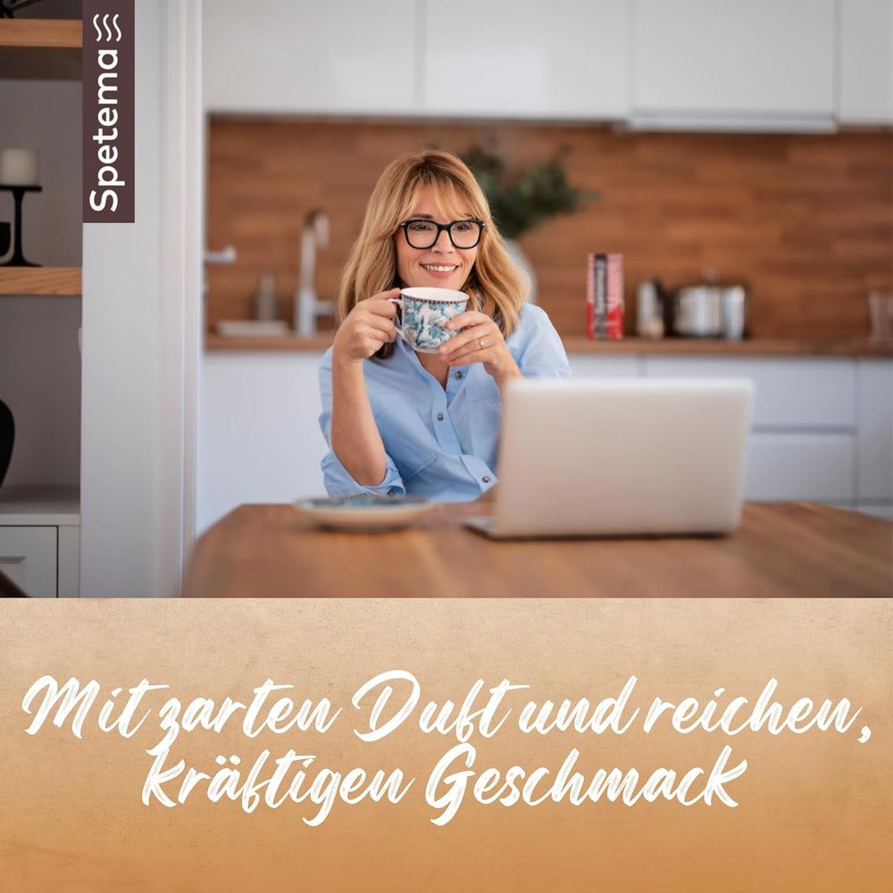 Spetema Kaffeebohnen Ragazzi Espresso Bar - 50% Arabica & 50% Robusta, Intensität 8/10, Mittlere Röstung, Zartes Aroma & Dichtes Geschmackserlebnis, 1 kg.