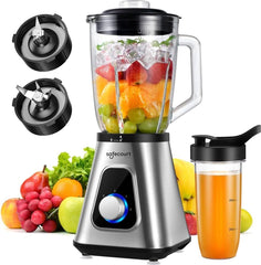 Safecourt Kitchen - Blender - Sportblender - 1000 Watt - to Go Beker - Smoothie Maker Bucatarie Naty Shop