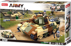 Sluban Klemmbausteine WWII - Mittlerer Deutscher Panzer [M38-B0859], Spielset, Klemmbausteine, Soldaten, mit Spielfigur, Army WWII, bunt, SL95719