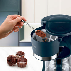 Cafetieră cu filtru Ufesa CG7114 Capriccio, 6 cești, 600W, carafă 0.6L, sistem anti-picurare, oprire automată, albastru