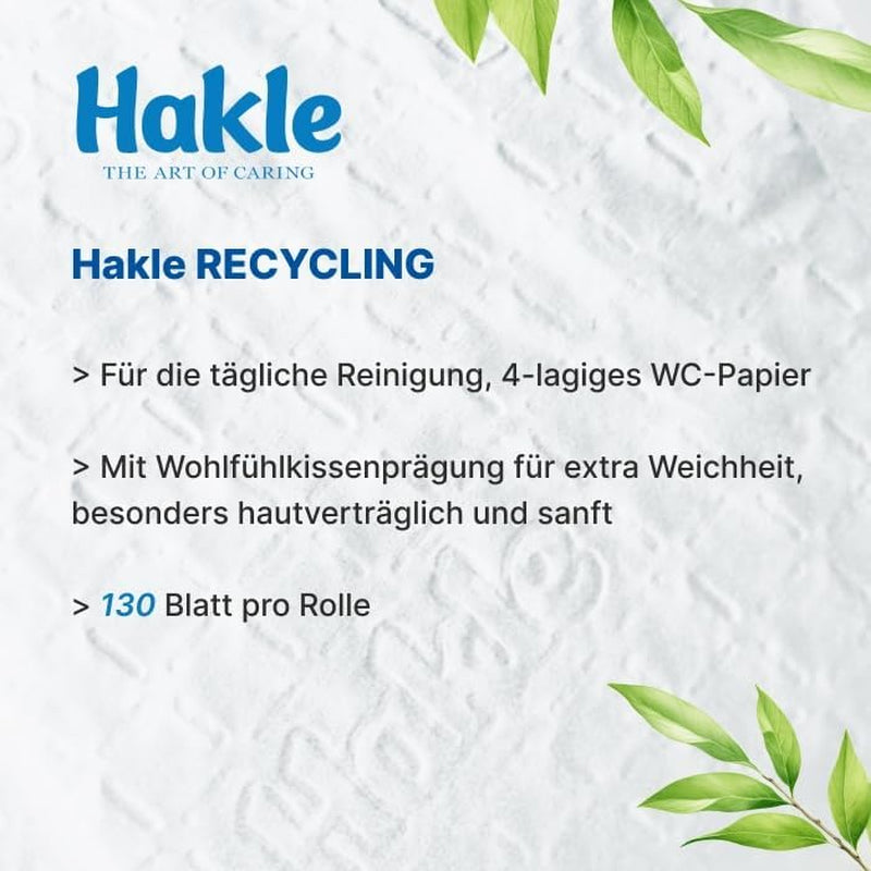 Hârtie igienică reciclată Hakle - 80 de role, curățenia delicată și îngrijirea pentru bunăstare
