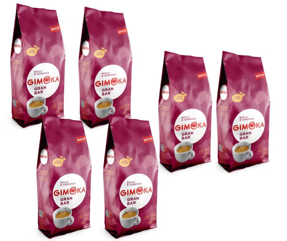 Gimoka - Cafea boabe, 1 Kg Cafea Naty Shop 6 x 1 Kg Ciocolată