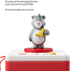 Figura cu sunet, Cartea Junglei și o altă poveste... - Versiune franceză - Copii 4-6+ - Basme și povești sonore - Jucării, conținut educațional Jucarii Bebe Naty Shop