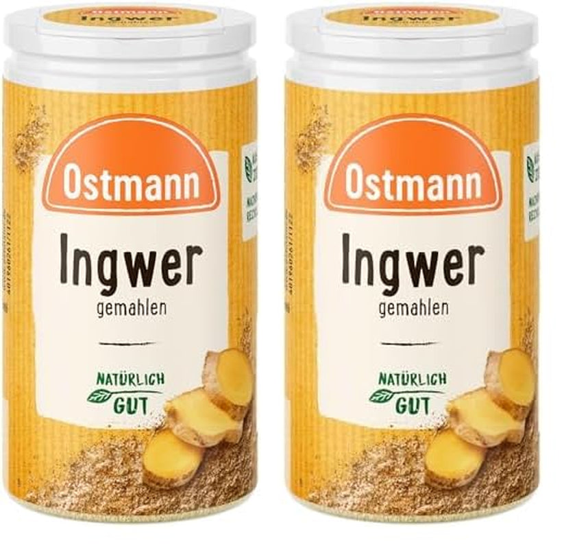 Ostmann Gewürze - Ingwer gemahlen | Nachfüllbare & recyclebare Verpackung | 30 g in der Streudose