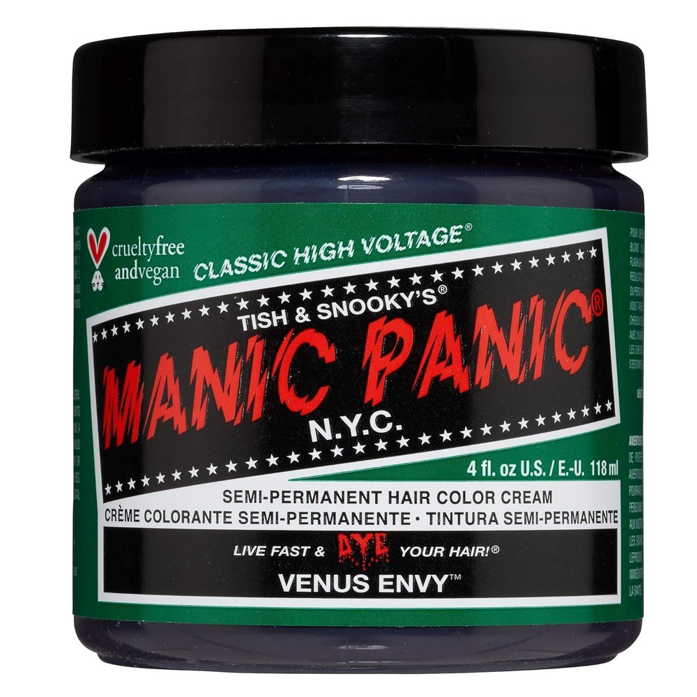 Manic Panic Electric Lizard Classic Cream, vegan, fără cruzime, vopsea de păr verde semipermanentă 118ml