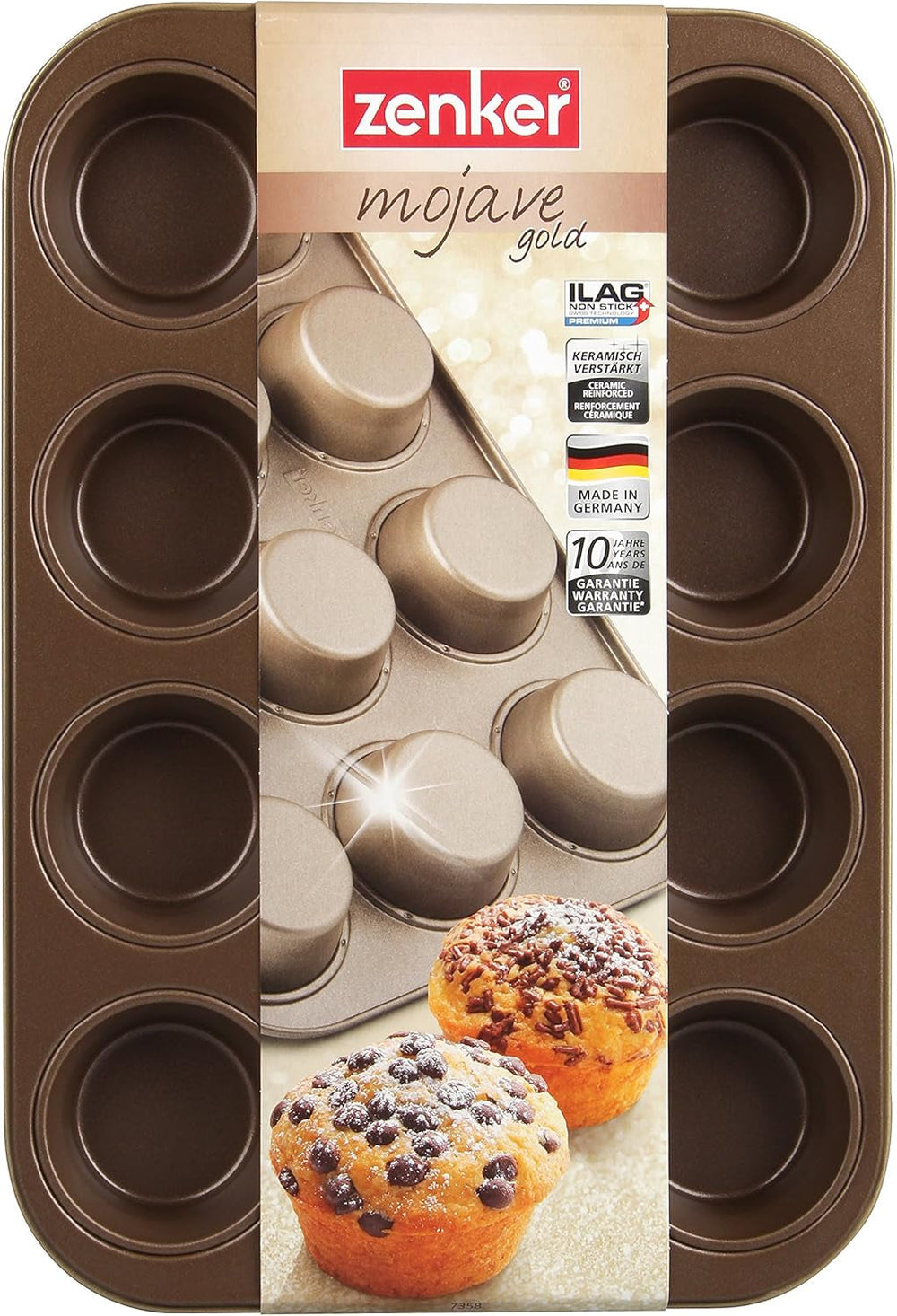 Zenker, tava briose diametrul Ø 7 cm, MOJAVE GOLD Matrite si tavi pentru copt Naty Shop