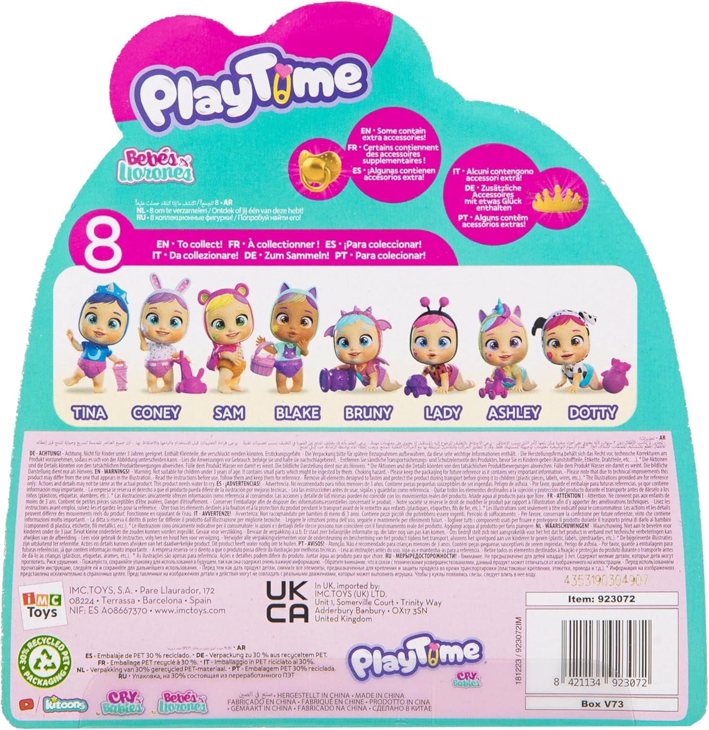 Cry Babies Playtime Day Care Lady, Puppenhaus Day Care Babies mit einem großen interaktiven Zubehör, sie weinen echte Tränen, Werden zufällig gesendet, für Kinder 4 bis 6 Jahre
