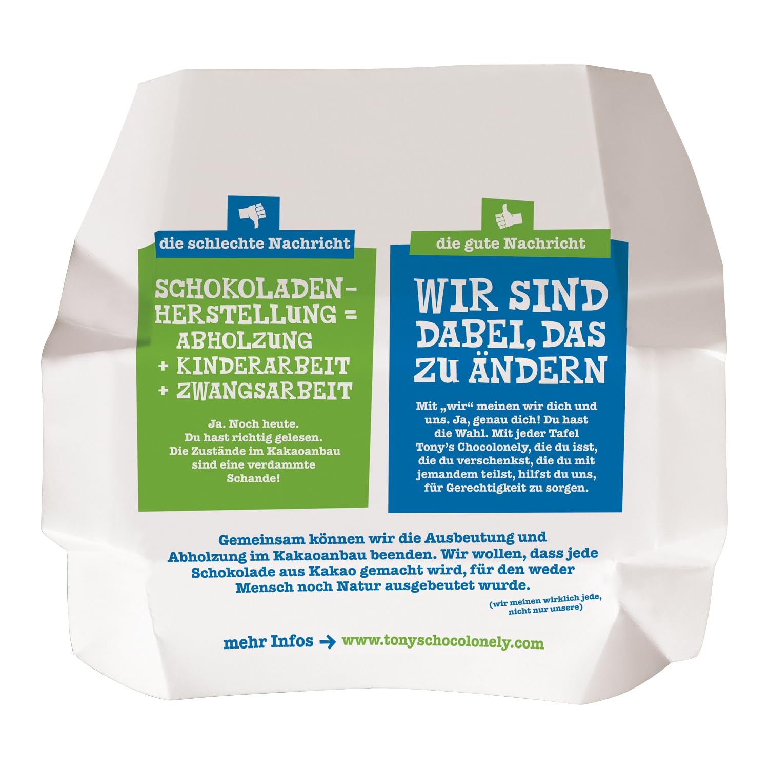 Tony's Chocolonely - Ciocolată neagră cu migdale și sare de mare 90g