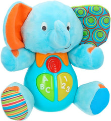 winfun 85178 elefant de jucărie moale pentru bebeluși, vorbitor și cu lumini colorate, limba: spaniolă Jucarii Bebe Naty Shop Elefant