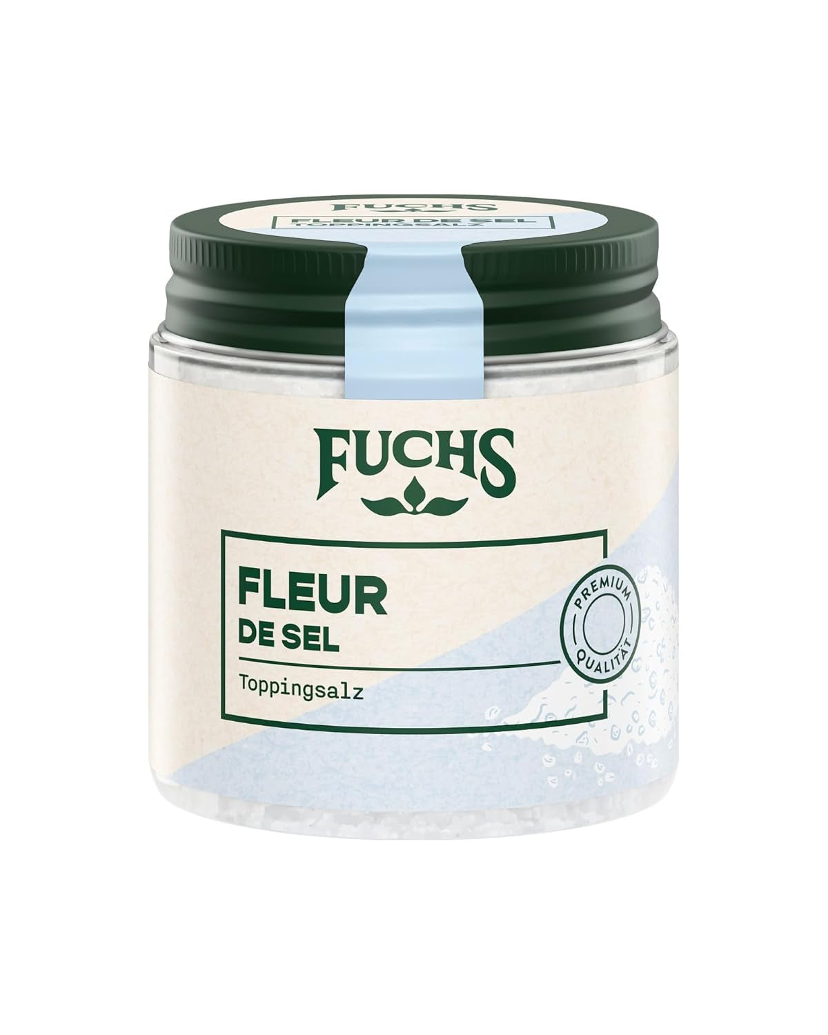 Fuchs Gewürze - Fleur de Sel | Edles Toppingsalz für Spargel, Meeresfrüchte und Fisch | Meersalz in Premium-Qualität | 100 g im wiederverschließbaren Gewürzglas