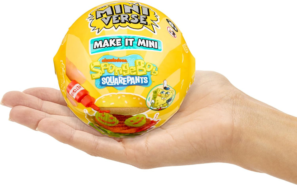 MGA's Miniverse Make It Mini Spongebob Squarepants – Mini-Sammlerstücke, Kunstharz-Bastelspiel, Nachgebildete Lebensmittel, Nicht ESSBAR, Für Sammler & Kinder ab 8