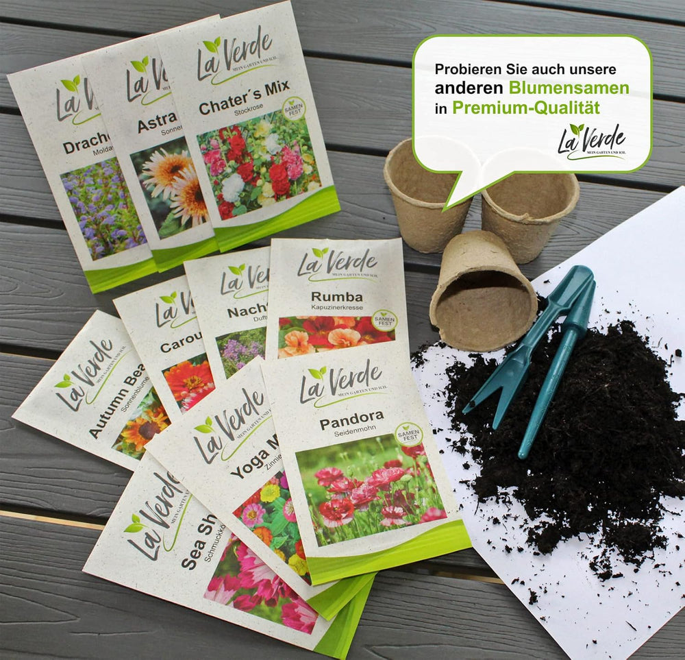 La Verde GRĂDINA MEA ȘI EU. Tagetes Bonita Mix semințe de flori pentru aprox. 100 de plante, gălbenele cu înflorire lungă, flori duble, semințe non-OMG