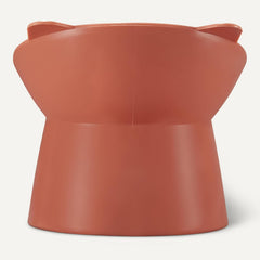 Boluri pentru hrană pentru pisici Amazon Basics, formă de ureche de pisică, pachet de 2, 13,2 × 13,2 × 11,4 cm, portocaliu și albastru