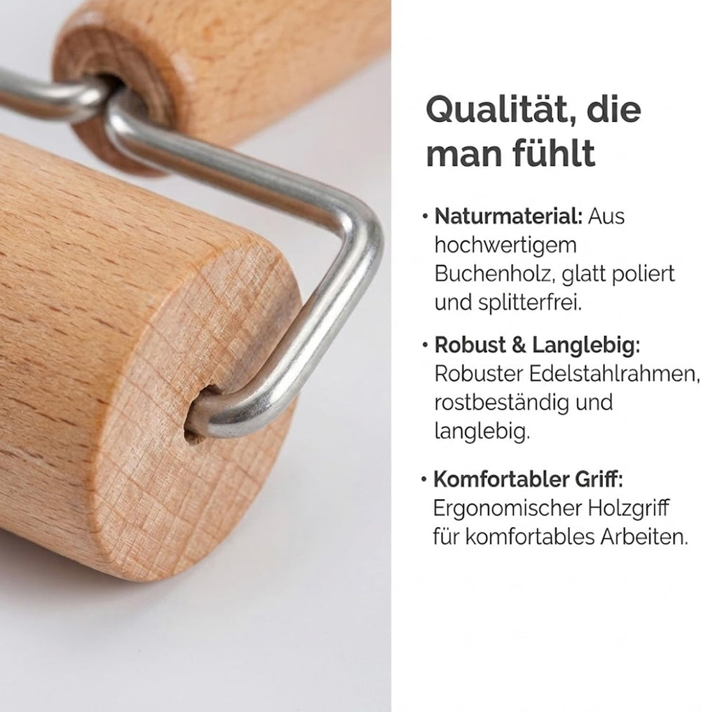 Sucitor, rolă de aluat, sucitor din lemn, potrivit pentru copt și gătit în bucătăria de acasă, tortilla, pizza, fursecuri