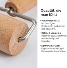 Sucitor, rolă de aluat, sucitor din lemn, potrivit pentru copt și gătit în bucătăria de acasă, tortilla, pizza, fursecuri