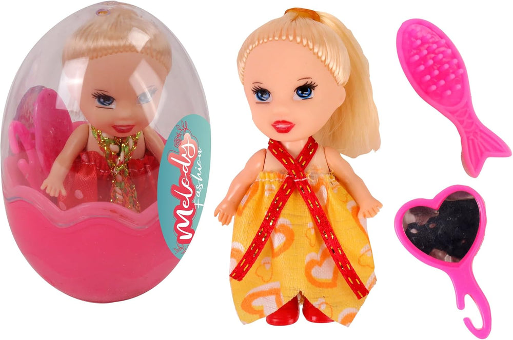 - 20er Pack Eier mit Mini-Puppe -  Fashion - Mannequin Puppe - 010982PA - Mehrfarbig - Kunststoff - Figur - Puppe - Kinderspielzeug - Geburtstag - Zubehör - Ab 3 Jahren