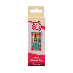 Funcakes Food Color Gel Emerald: Colorant alimentar foarte concentrat pentru aluat, cremă, fondant și marțipan. Dozare ușoară. Picătură individuală pentru a crea culori vibrante. Halal. 30 g.
