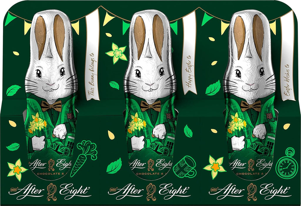 NESTLÉ after EIGHT iepurași mici de ciocolată cu mentă ambalați individual, 3 x 20 grame Bomboane de Ciocolata Naty Shop Default Title
