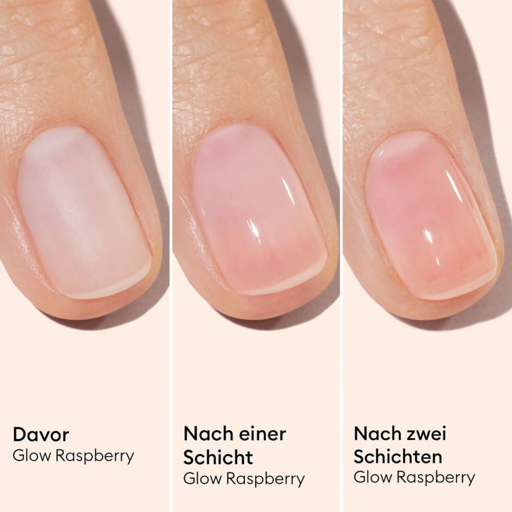 MANUCUIST Îngrijire Oja Repair Active Glow Raspberry (Roz) Bio-Based: Migdale dulci, Zmeură, Oja Hrănitoare și Lucioasă, Efect Roz Transparent - Oja Nude