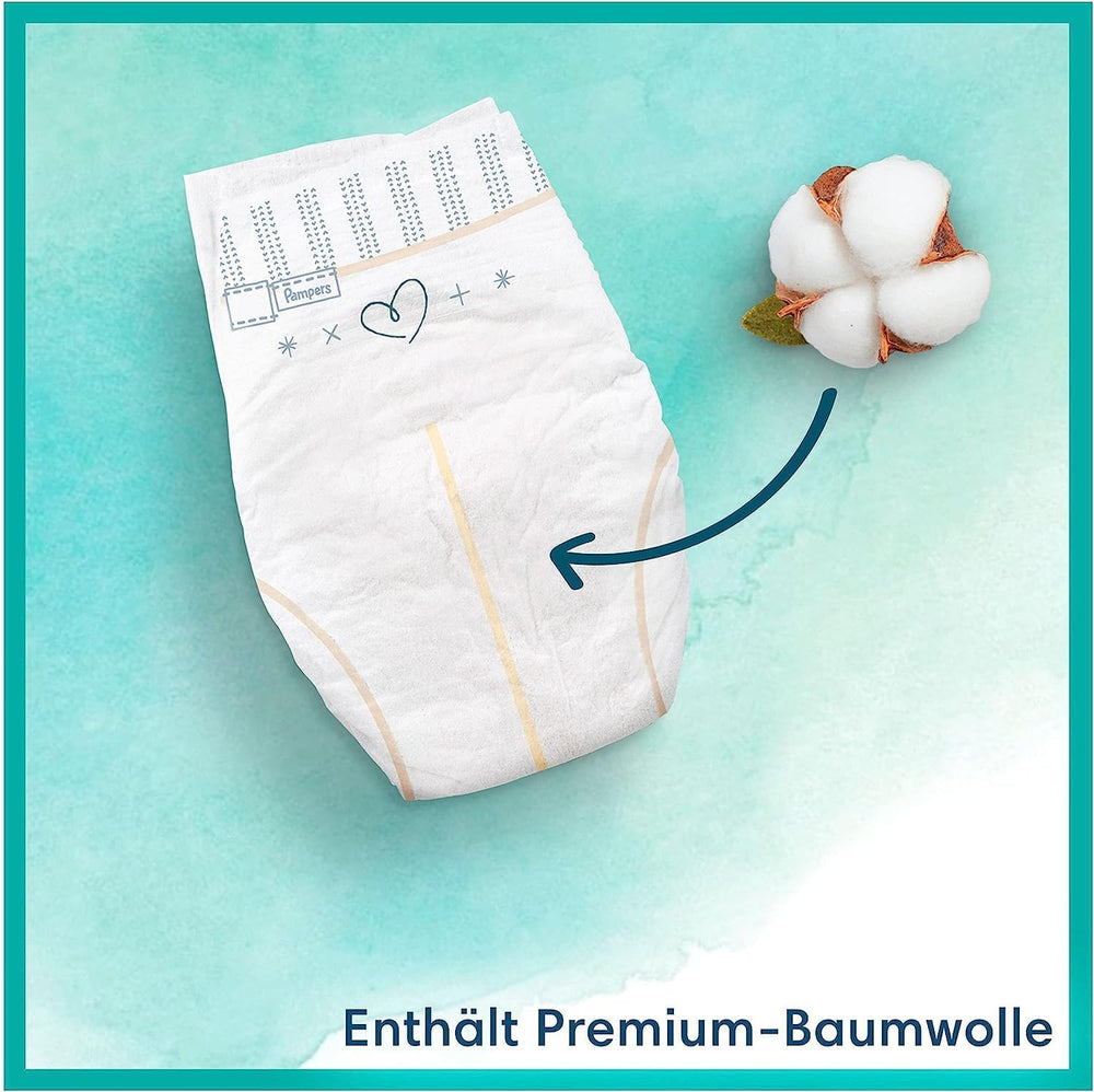 Set Harmonie Baby cu scutece mărimea 2 (4-8 kg, 240 bucăți) CUTIE LUNARĂ și cutie șervețele umede Harmonie Aqua Baby 720 șervețele (15 x 48), articole esențiale pentru bebeluși
