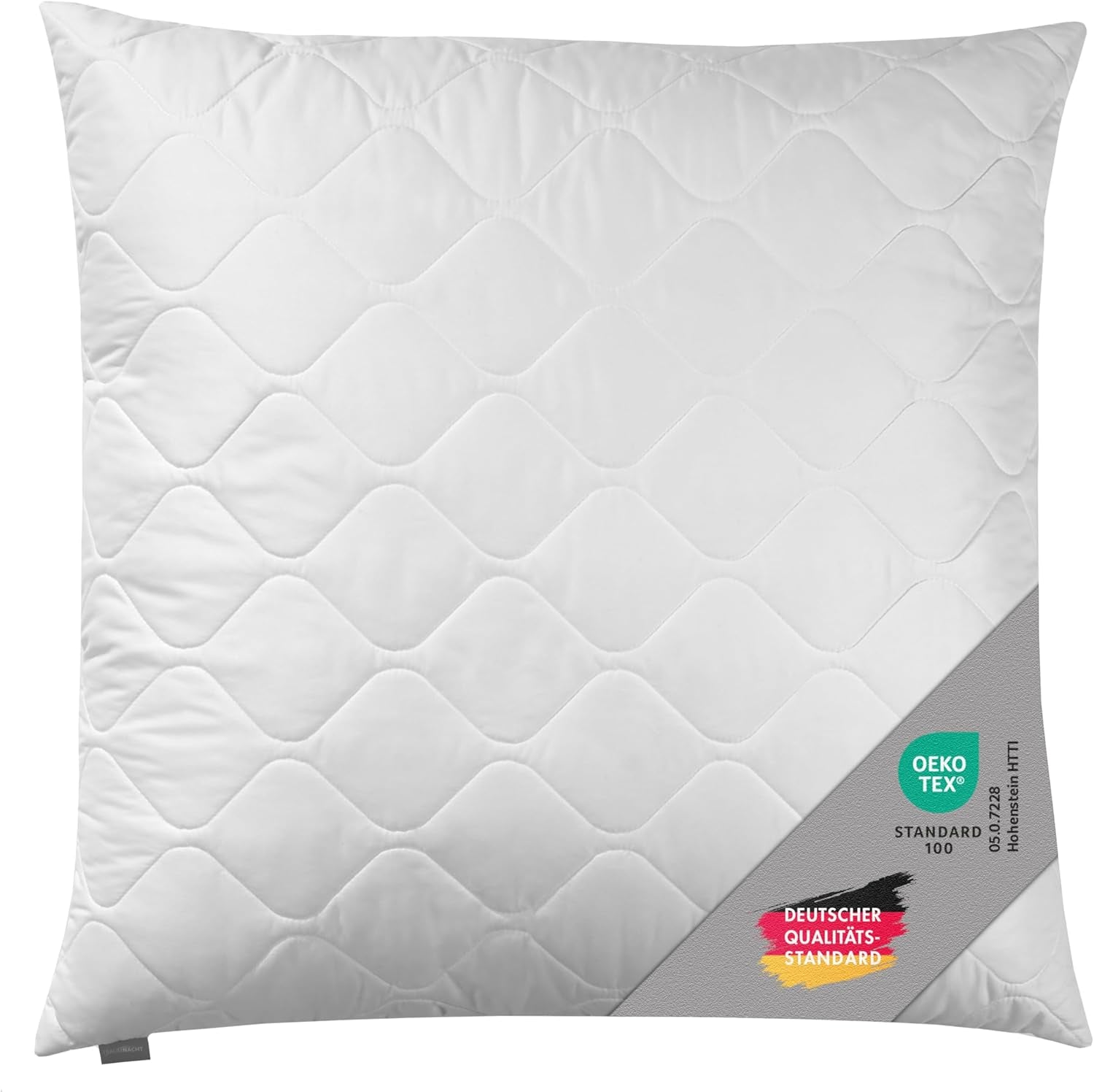 Traumnacht Cozy - Set de 2 perne cu husă din microfibră moale, pernă certificată Oeko-Tex cu fermoar, 80X80 cm, produsă în conformitate cu standardul de calitate german Perne standard Naty Shop Pachet de 1 80 X 80