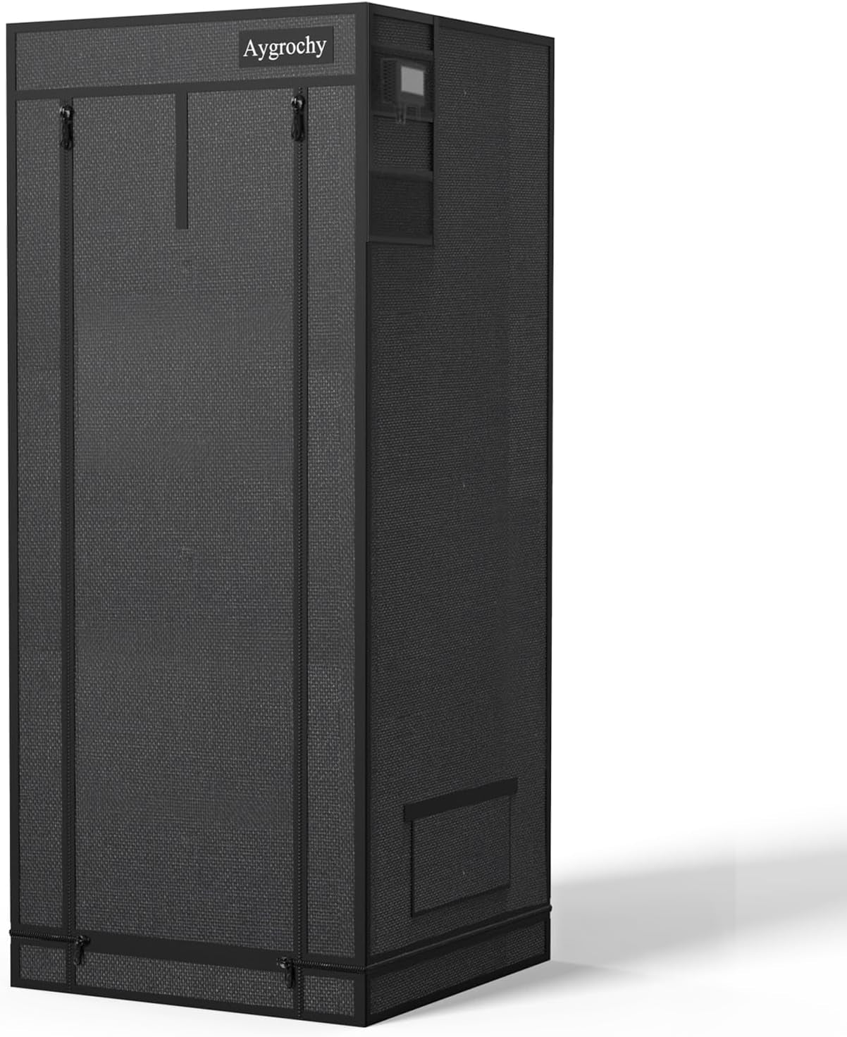 Cort de creștere Aygrochy 60x60x160cm, cort de creștere de interior cu PEVA alb reflectorizant, tavă inferioară detașabilă, pentru spațiu de creștere a plantelor