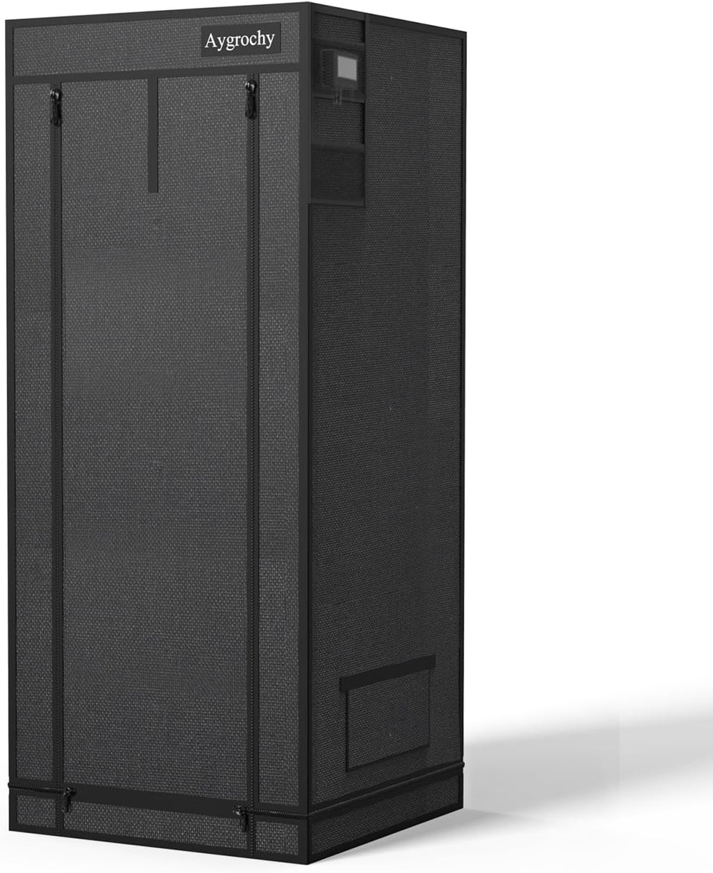 Cort de creștere Aygrochy 60x60x160cm, cort de creștere de interior cu PEVA alb reflectorizant, tavă inferioară detașabilă, pentru spațiu de creștere a plantelor