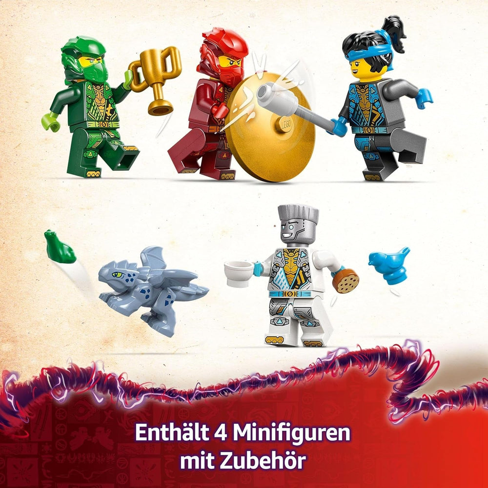LEGO NINJAGO Spinjitzu Templul Ninja - Playset cu 4 minifigurine și 1 figurină dragon - Set de construcție - Cadou de Crăciun sau aniversare pentru băieți și fete de la 4 ani 71831 Seturi de constructie Besuche den LEGO-Store
