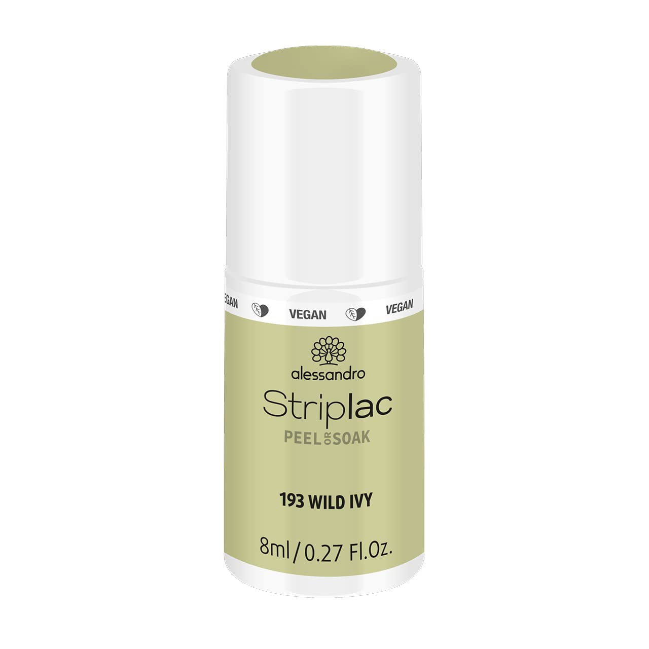 alessandro Striplac UV-Nagellack Flat White – Schonend und langanhaltend – Einfache Entfernung dank Peel-Off-Technologie – Vegan und tierversuchsfrei – 8 ml