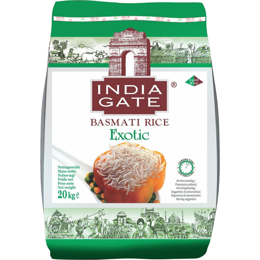 Orez Basmati Premium INDIA GATE – Orez cu bob lung fin, aromat, din India, bob lung fin (1 x 5 kg)