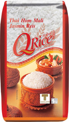 Q RICE – Orez Jasmine 100% cu bob lung din Thailanda - parfumat și aromat, cu o textură ușor lipicioasă - ideal pentru curry, bowl-uri și preparate asiatice – 1 x 5 kg