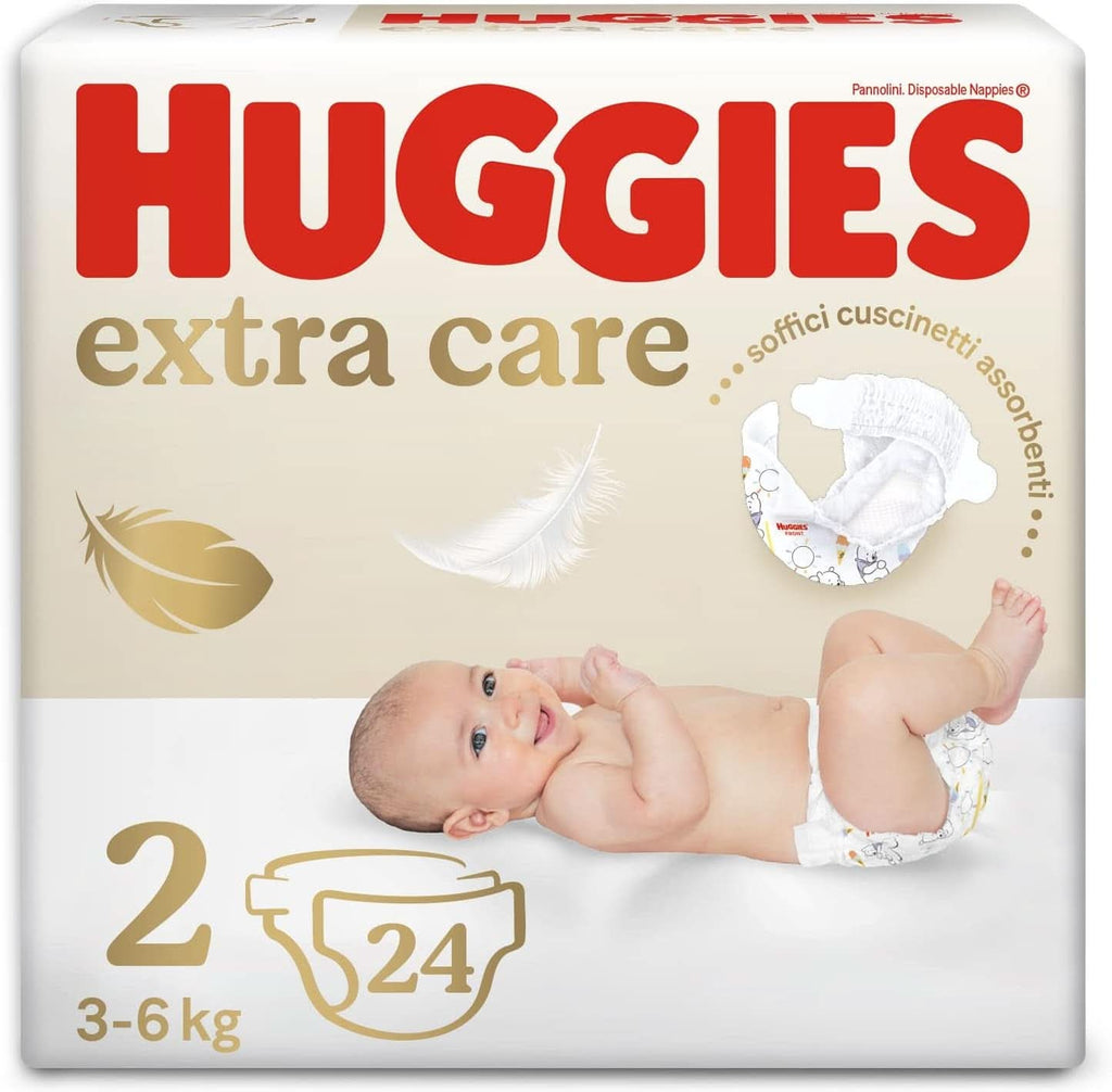 Huggies Baby, marimea 2 (3 – 6 KG), 24 scutece Mama si Copilul Naty Shop