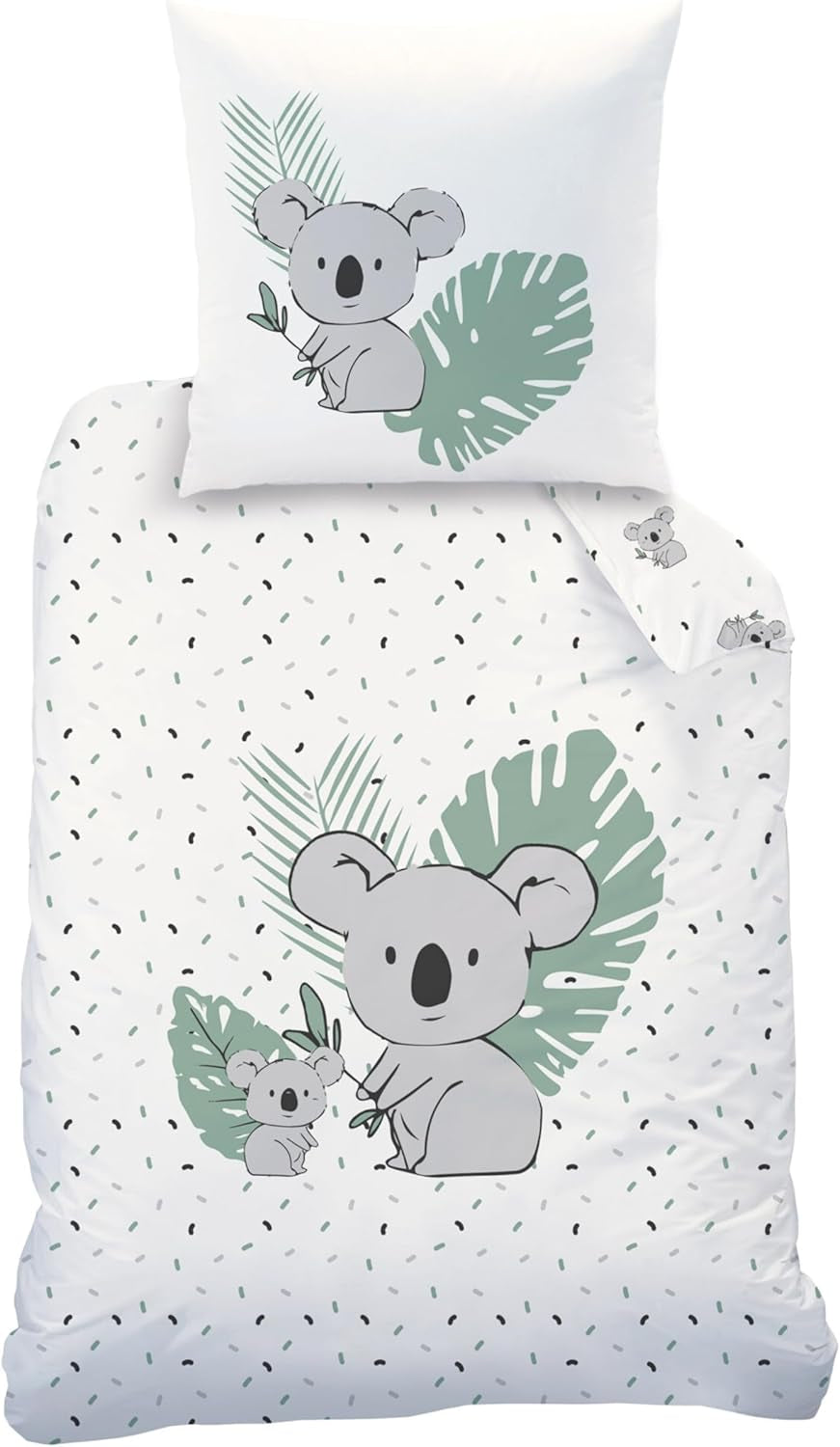 Lenjerie de pat pentru copii, Ursuletul Koala, unisex, 100% bumbac Lenjerie de pat - copii Naty Shop
