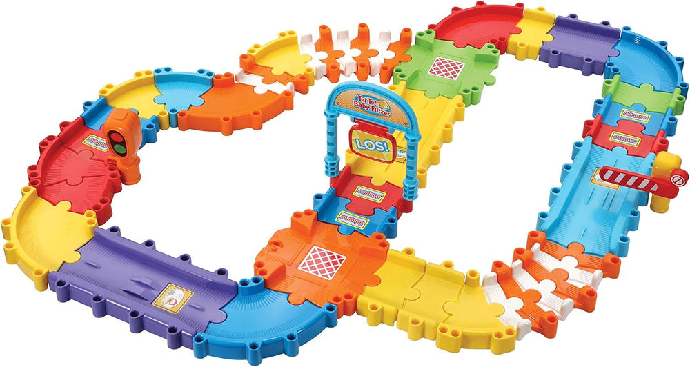Vtech 80-521804 TUT TUT Baby Speedster - Minnie's Shopping Adventure & TUT TUT Baby Speedster - Deluxe Road Set - Set mare de expansiune cu 46 de piese și accesorii de construit 1-5 ani Jucarii Bebe Naty Shop