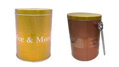 Canistră de cafea de 4,4 litri cu linguriță. Aceste canistre de cafea reprezintă o soluție elegantă și practică pentru depozitarea boabelor de cafea. + 3 cești 95ml