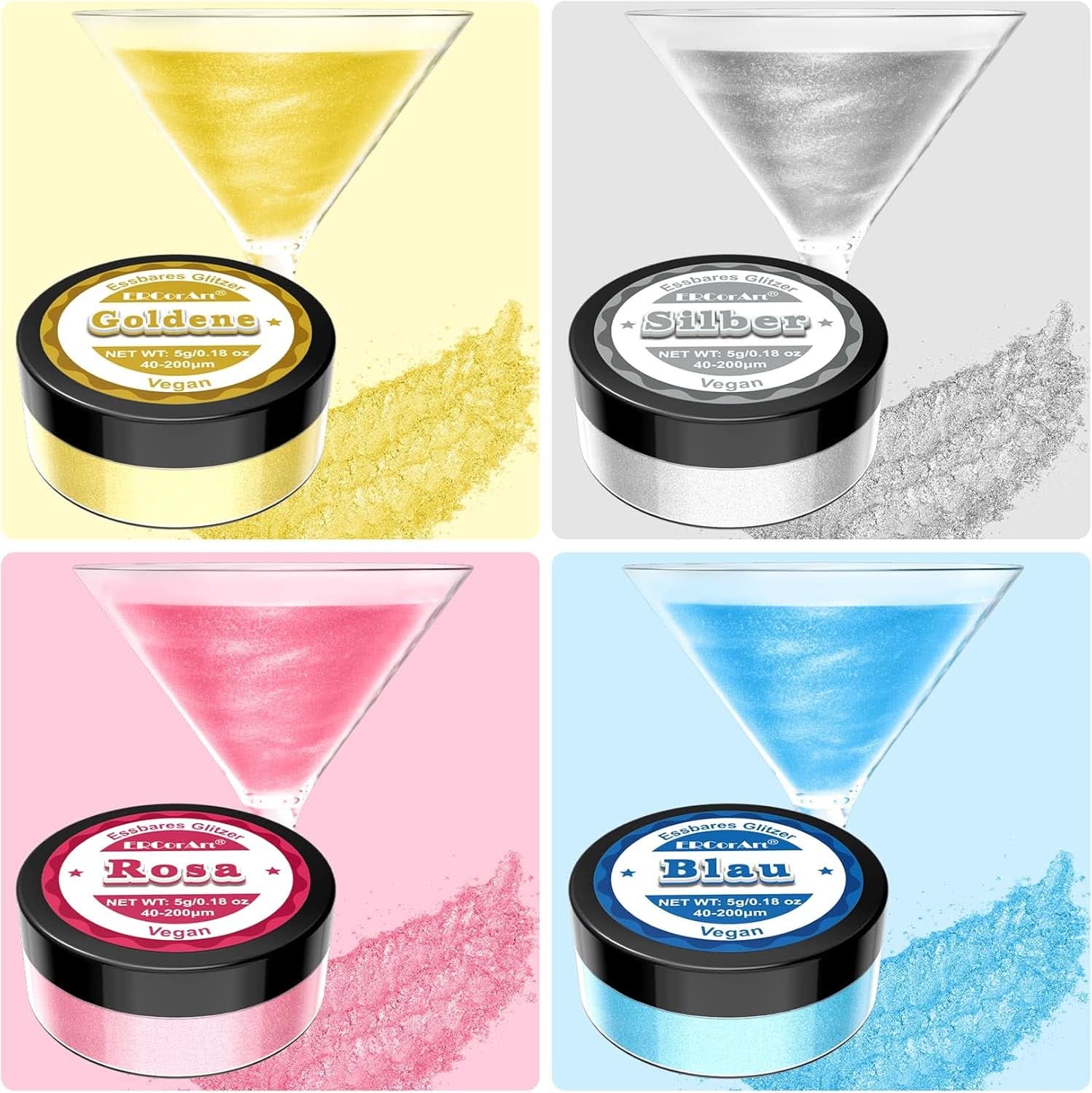 Glitter comestibil, 5 grame Glitter Naty Shop