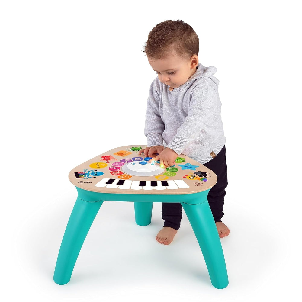 Baby Einstein, Hape, Clever Composer Tune Table Magic Touch Play Table, 22 instrumente muzicale, jucărie muzicală electronică din lemn, cub muzical și jucărie senzorială, copii de la 6 luni în sus Jucarii Bebe Naty Shop