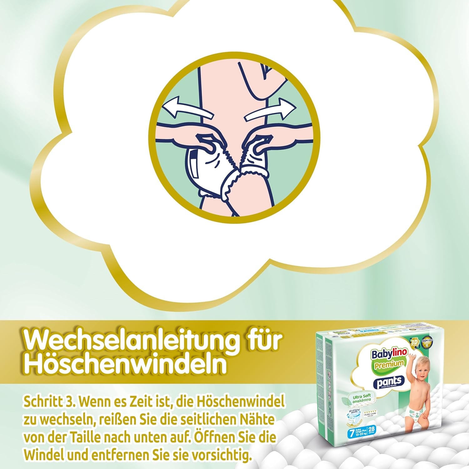 Pantaloni Premium, mărimea 7, cu filtru ultra-moale, XL Plus (15-25 kg), 28 bucăți