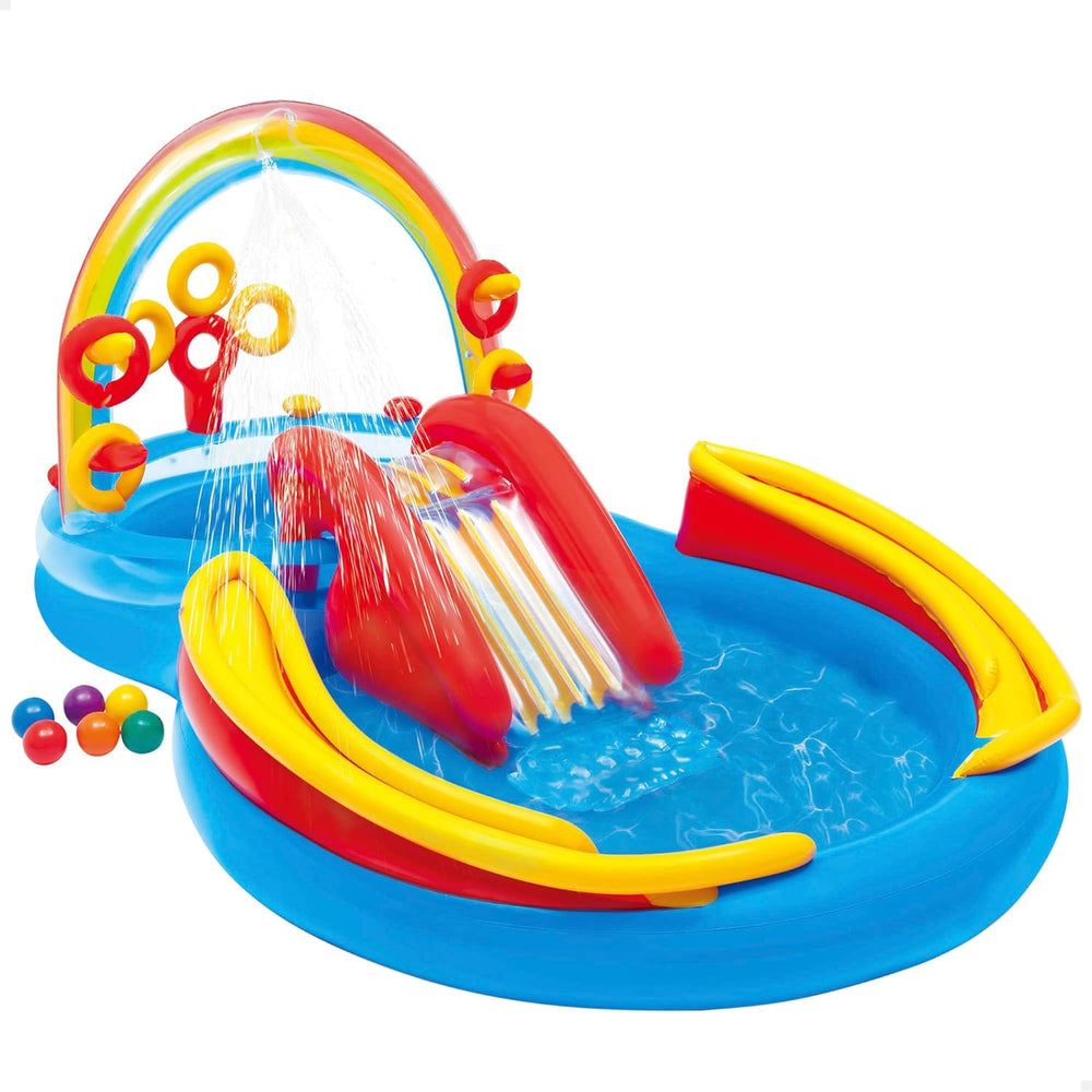 Centru de joacă Intex Rainbow Ring - Piscină supraterană pentru copii - Piscină pentru copii - 297 x 193 x 135 cm - Pentru 3+ ani 57453NP Multicolor 297x193x135 cm