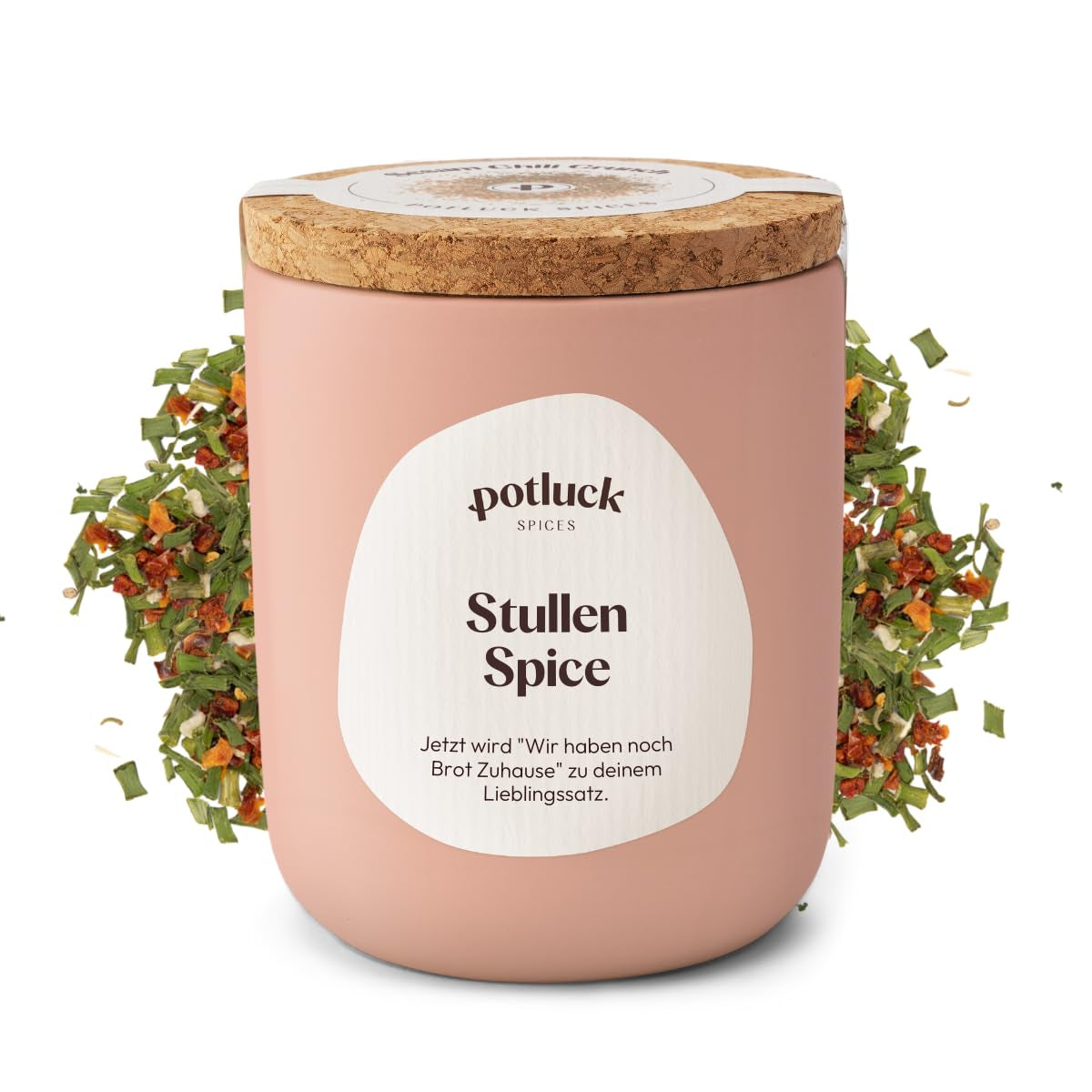 Potluck | Stullen Spice | Gewürzzubereitung im Keramiktopf | 60 g | Vegan, glutenfrei und mit natürlichen Inhaltsstoffen