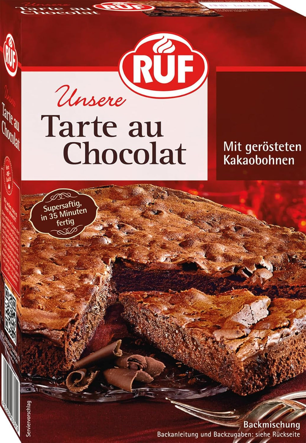 RUF Tarte Au Citron, Backmischung Für Einen Schnellen Zitronen-Kuchen Französischer Art, Mit Fruchtiger Zitronen-Glasur Naty Shop Chocolat 470 G