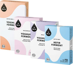 Bio Joghurtfermente, 4 Sorten à 3 Beutel, Kulturen für selbst gemachten Joghurt