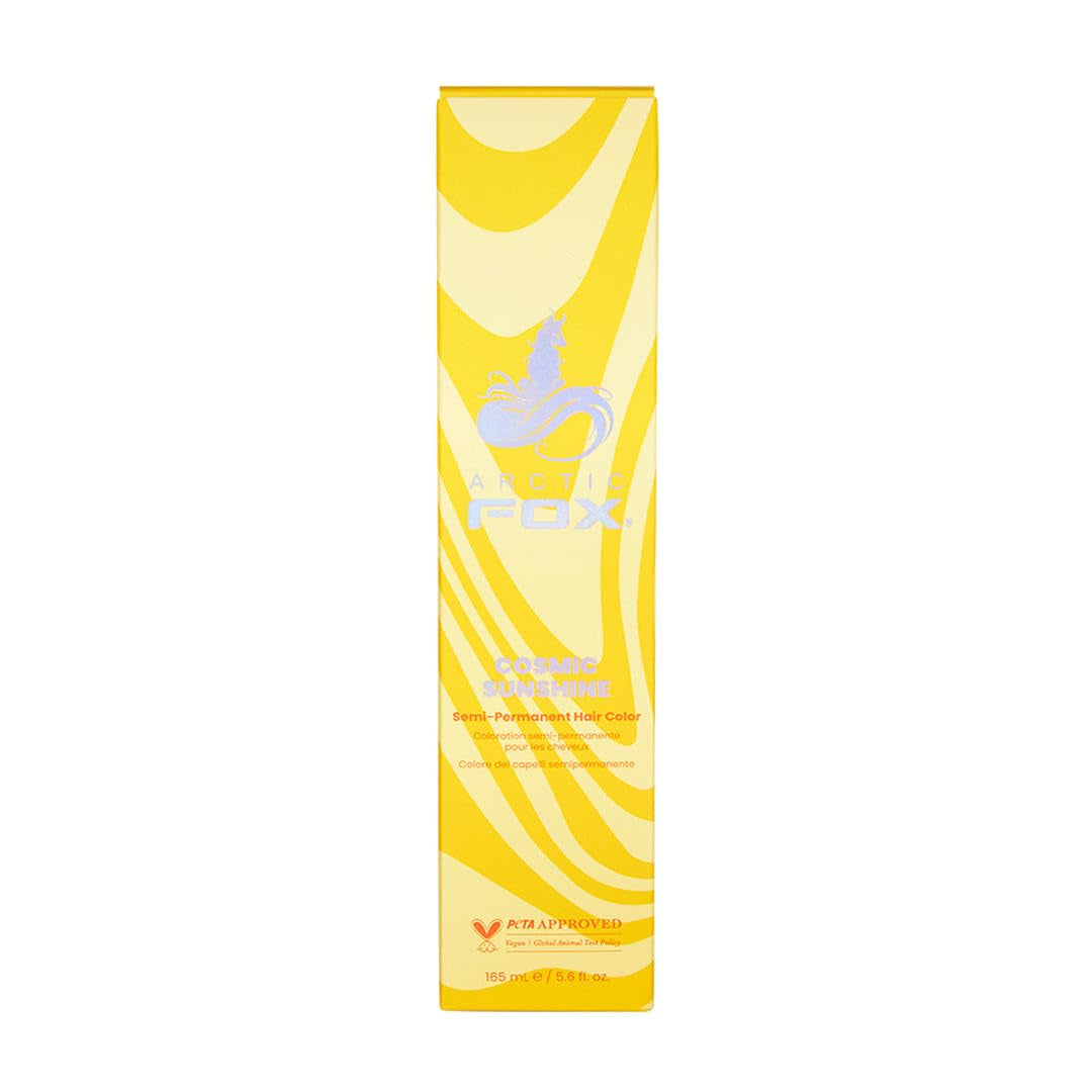 100% vegan și fără cruzime Vibrant Semi Permanent Hair Colour Dye - Purple AF 165 ml e Vopsea pentru par Naty Shop Soare cosmic