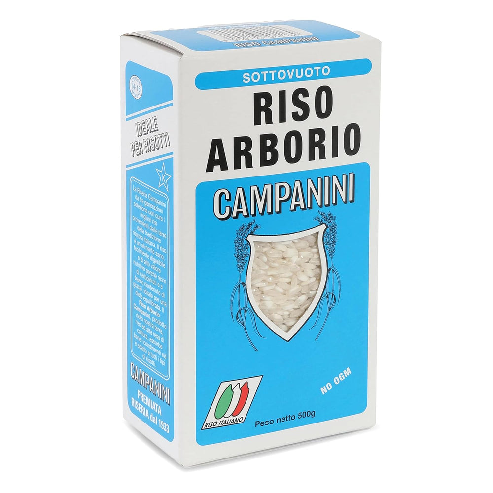 ‎Risera Campanini Orez Risotto 500 g – Orez Risotto din Italia, Orez Riso Arborio, Risotto cremos