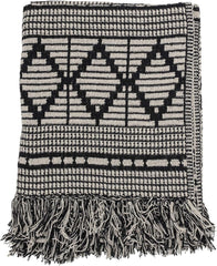 Cuvertură de pat Bloomingville, negru, bumbac, 160cm Paturi si Cuverturi Bloomingville