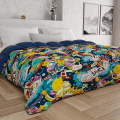 PETTI Artigiani Italiani - Plapumă de iarnă, Plapumă de iarnă, Plapumă simplă, Cu două fețe, Monocolor și imprimare digitală, 100% microfibră antialergică, Made in Italy Plapumi si pilote Naty Shop