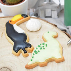 ScrapCooking - Set de 16 forme de biscuiți cu animale - Forme de biscuiți - 16 piese - Lamă, Vulpe, Veveriță, Elefant, Broască țestoasă, Urs, Dinozaur - Forme de copt din oțel inoxidabil - 2028