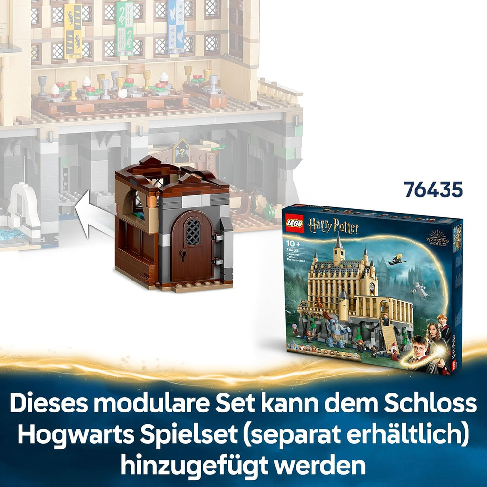 LEGO Harry Potter Schloss Hogwarts: Zauberkunstunterricht, Set mit 3 Minifiguren, inkl. Hermine Granger & Ron Weasley, Wingardium Leviosa Funktion, Spielzeug für Mädchen & Jungen ab 8 Jahren 76442